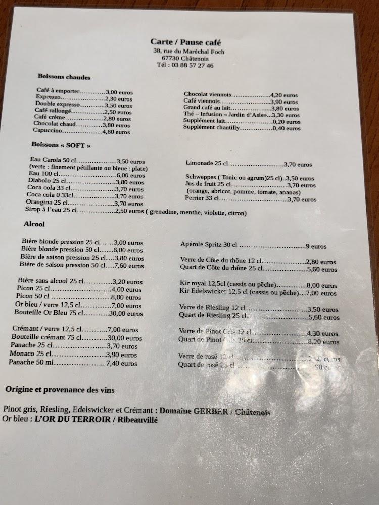 Pause Café - Menu Image 2